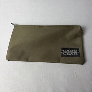 Cabo Gear Olive Green Utility Zipper Pouch Organizer Bag Ballistic Nylon Style